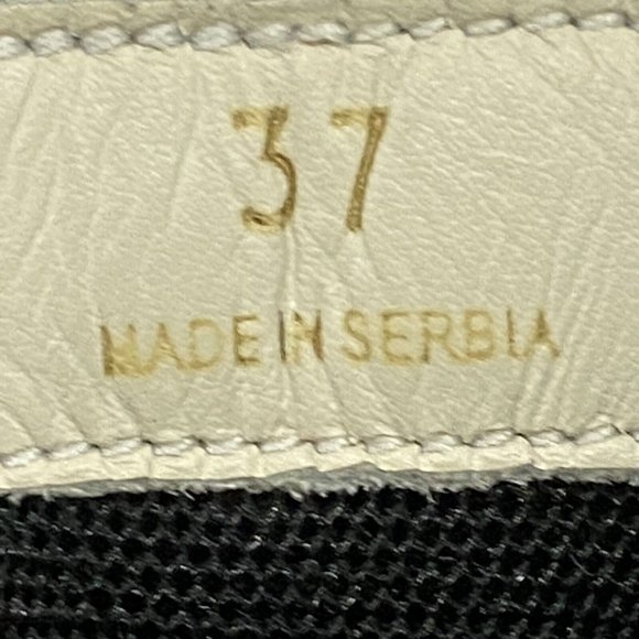 VOILE BLANCHE Dumbil Calfskin & Micro Mesh Sneaker Metallic Effect Sneaker Sz 37 - Picture 9 of 13